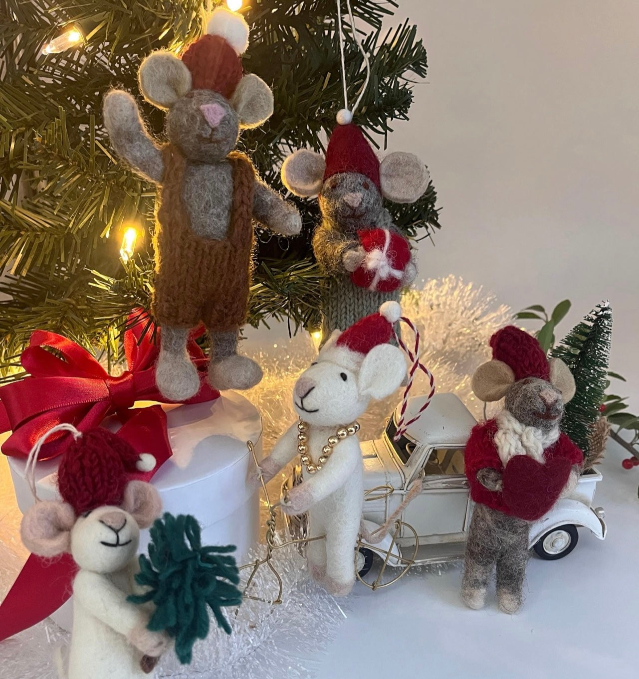 Handmade Felt Christmas Charms