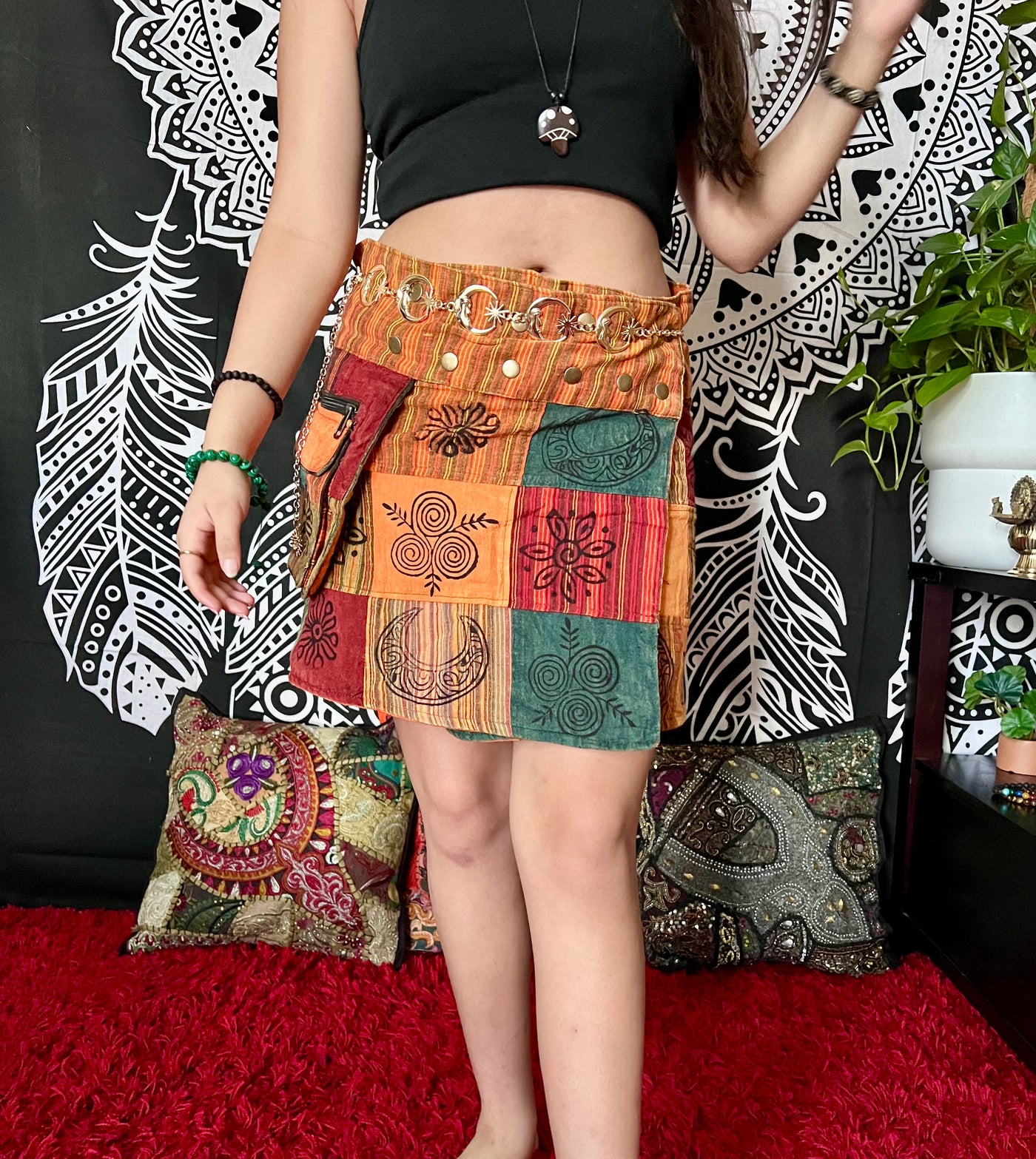 Groovy Soul Mini Wrap Skirt