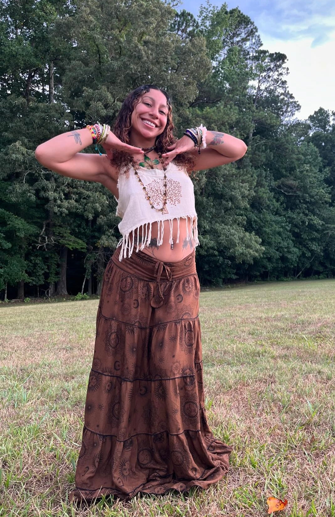 Tree Of Life Tassel Top