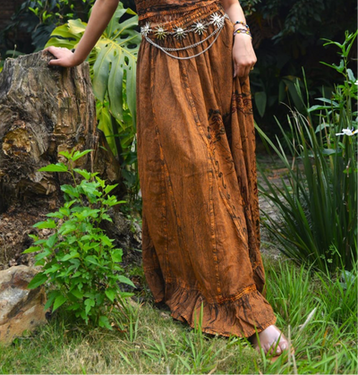 Pari Vintage Vibe Brown Skirt
