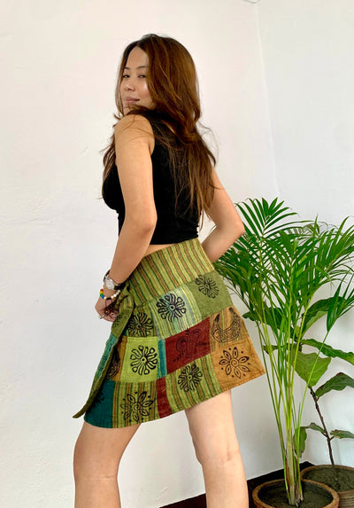 Groovy Soul Mini Wrap Skirt