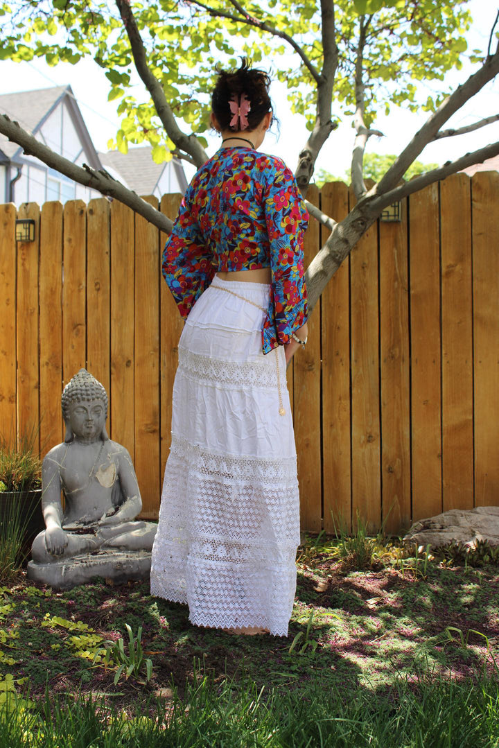 【Lure you in】SKIRT & LACE TOPS Cherie Crochet Mini Skirt
