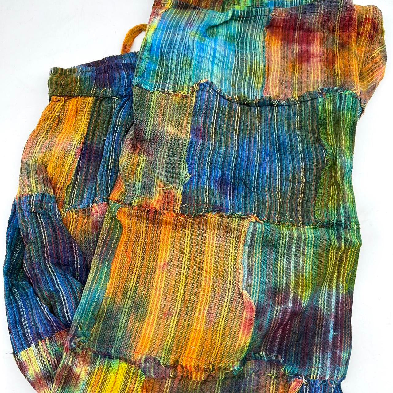 Tie Dye Patchwork Skirt