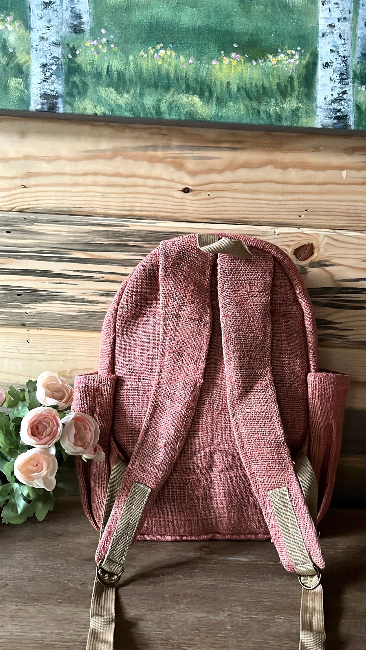 Pink Kumari Pure Hemp Backpack