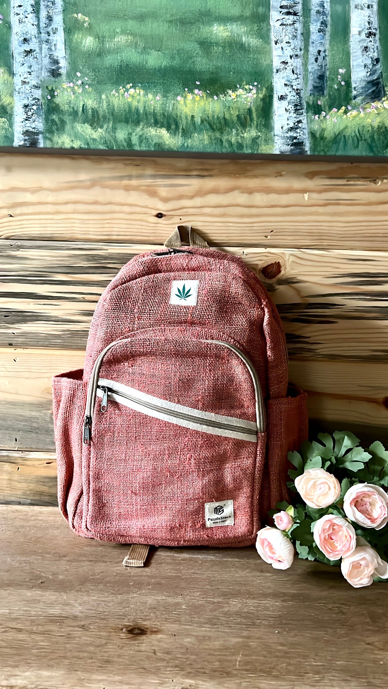 Pink Kumari Pure Hemp Backpack
