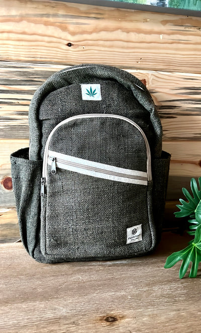 Green Kumari Pure Hemp Backpack