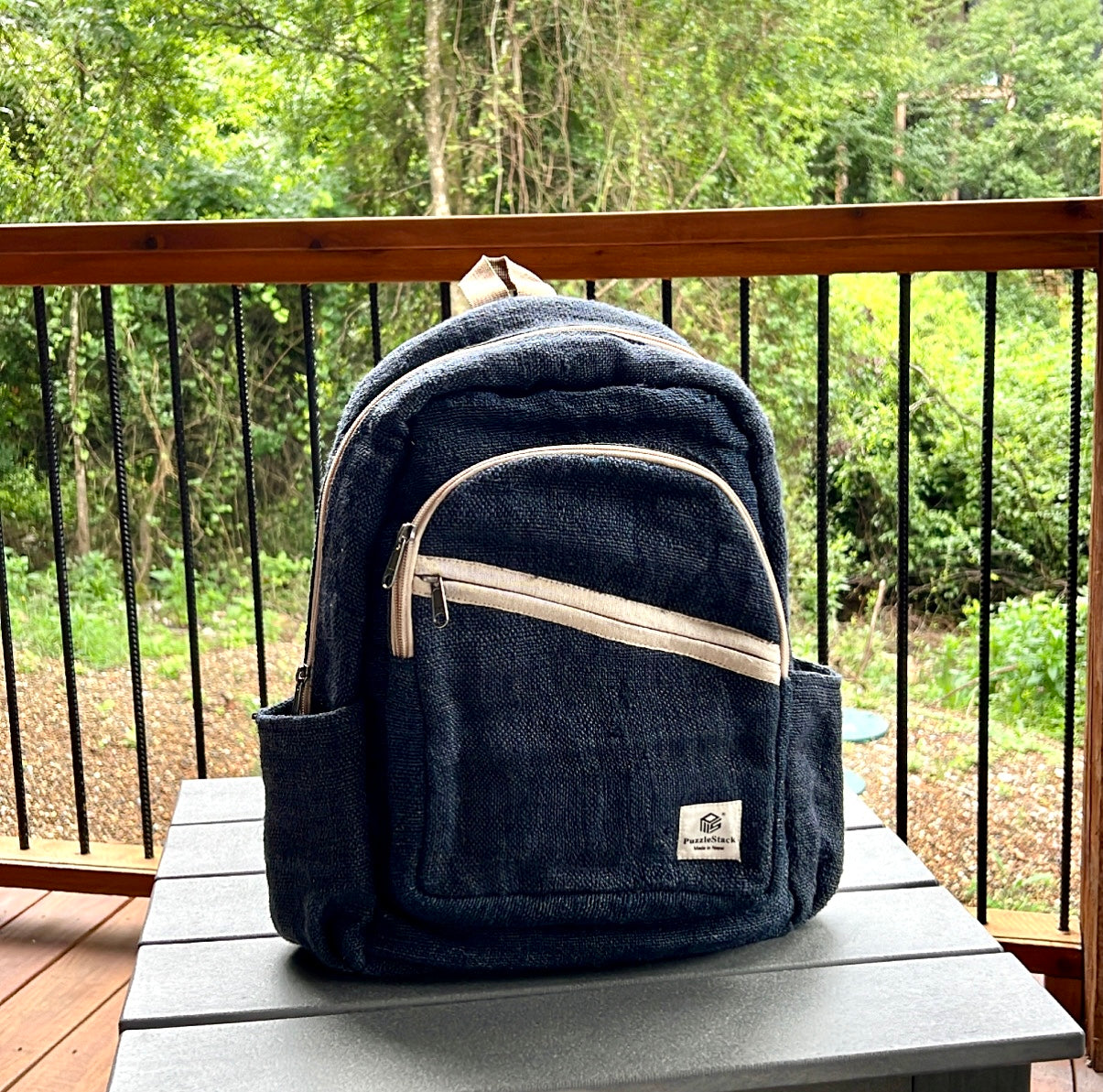 Blue Kumari Pure Hemp Backpack