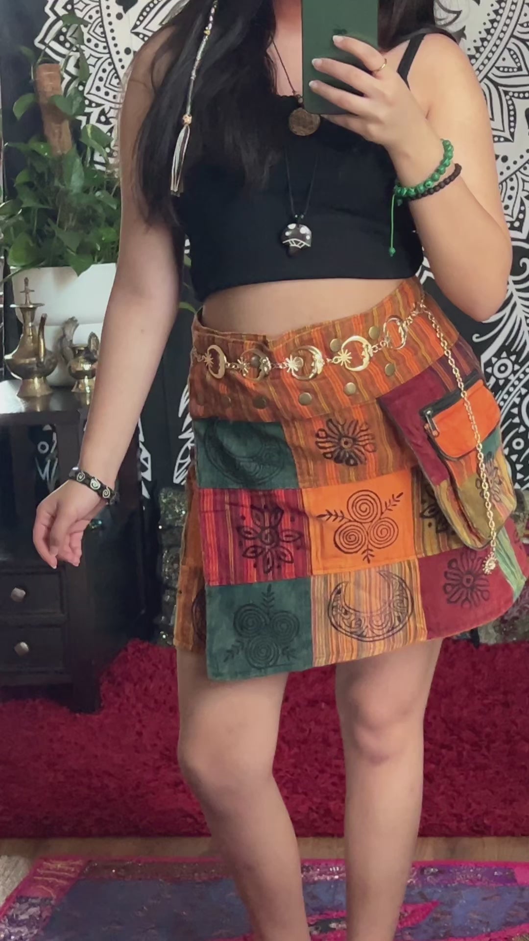 Groovy Soul Mini Wrap Skirt