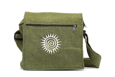 Rapti Green Embroidered Side Bag