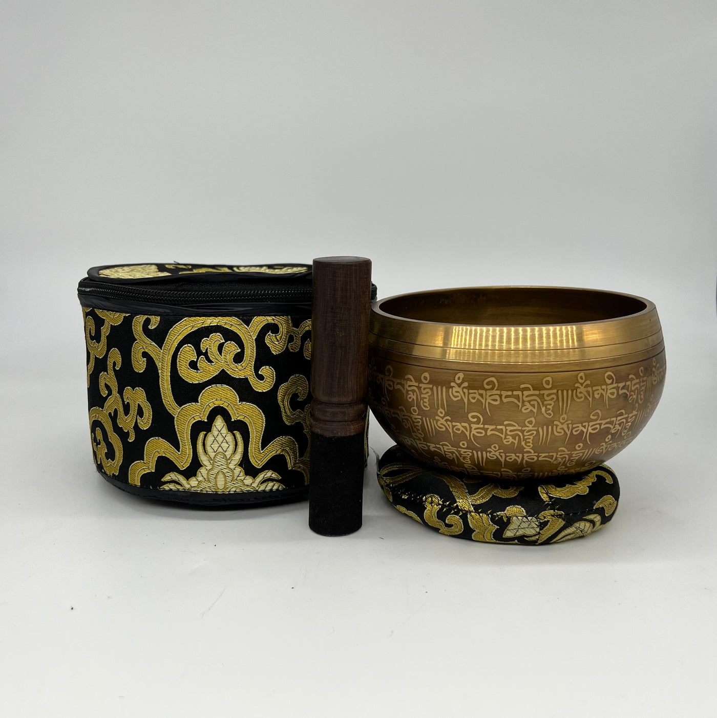 Ohm Carved Eternity Singing Bowl